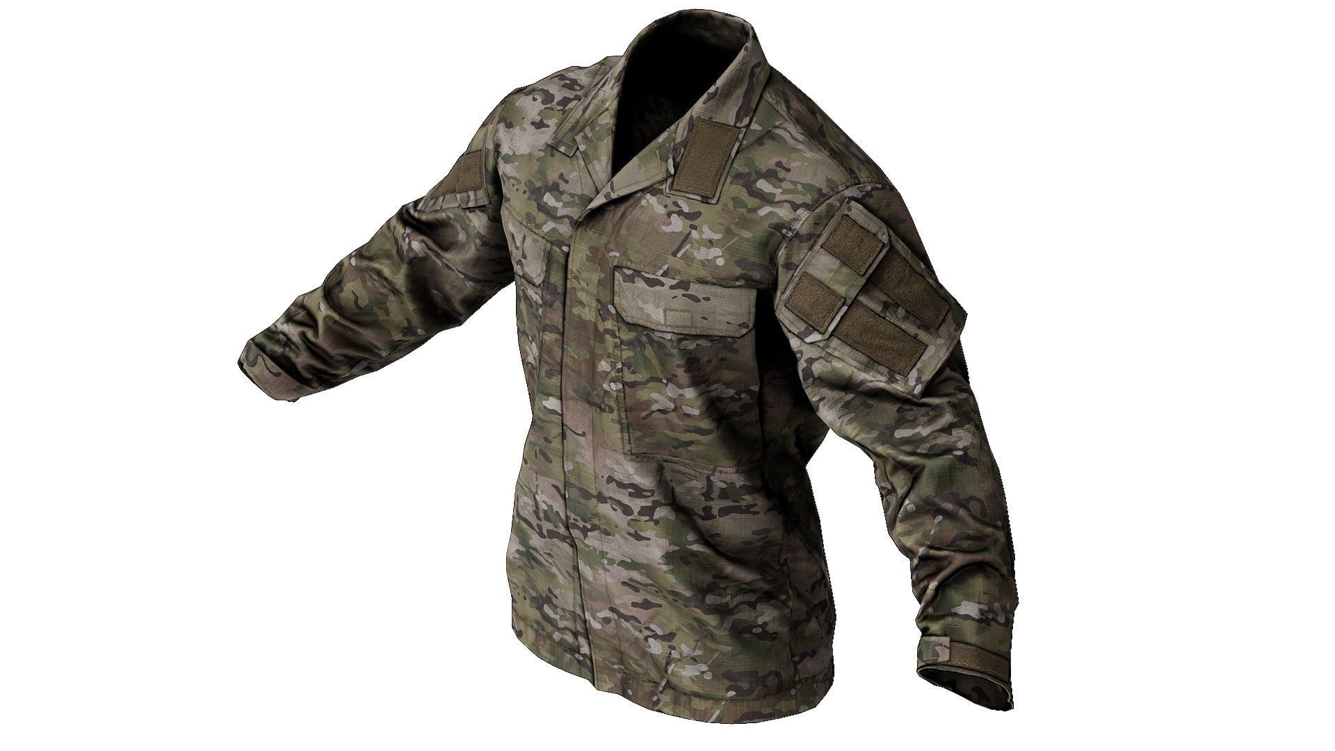 Crye Precision G3 Field Shirt Low-poly 3D model_4