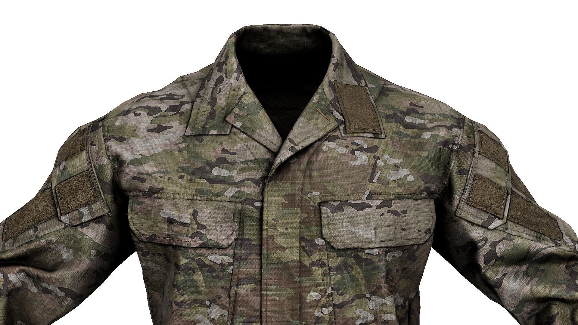 Crye Precision G3 Field Shirt Low-poly 3D model_2