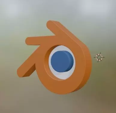 Blender 3d Logo Decor Free 3D print model_0