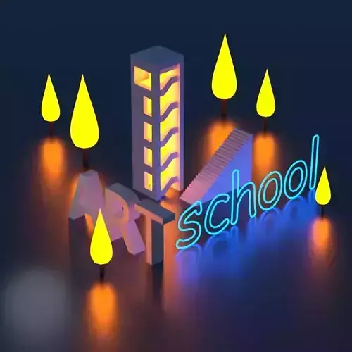 Art School Modeled 3D model