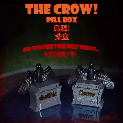 Pastillero El cuervo 3D print model