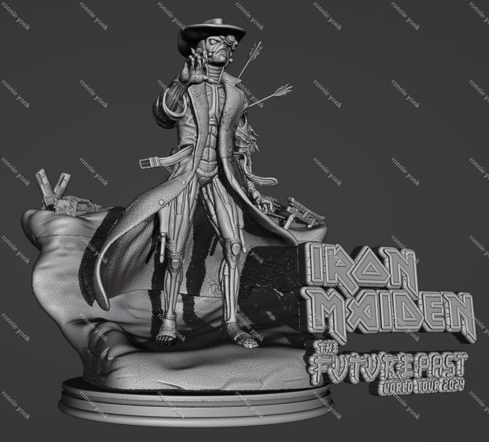 Eddie the Cyborg Cowboy - Iron Maiden 3D Print Model 3D print model_8