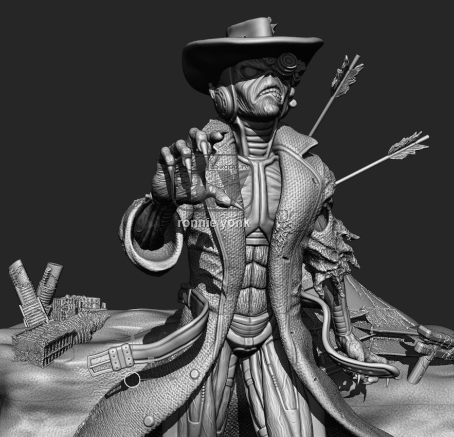 Eddie the Cyborg Cowboy - Iron Maiden 3D Print Model 3D print model_22