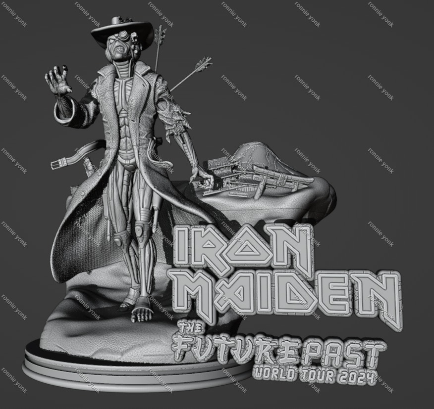 Eddie the Cyborg Cowboy - Iron Maiden 3D Print Model 3D print model_16