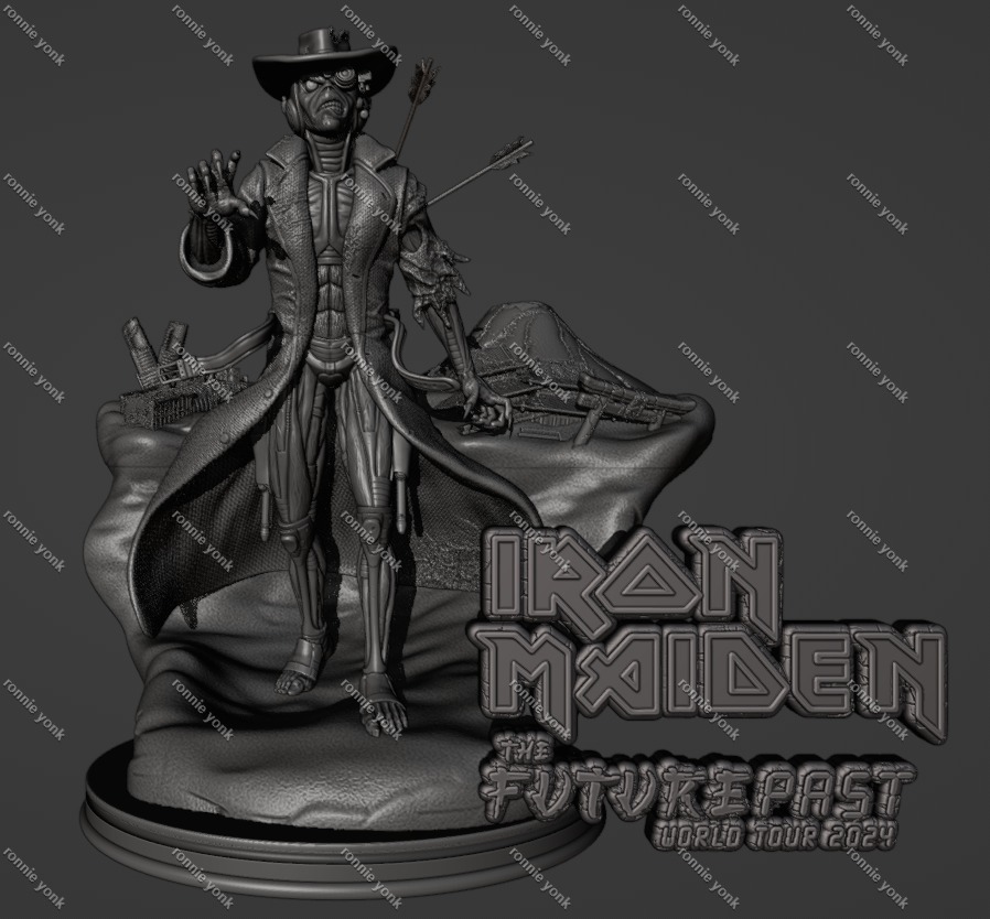Eddie the Cyborg Cowboy - Iron Maiden 3D Print Model 3D print model_6