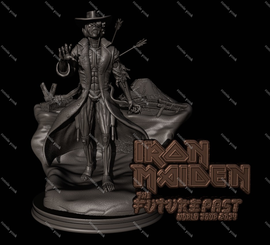 Eddie the Cyborg Cowboy - Iron Maiden 3D Print Model 3D print model_1