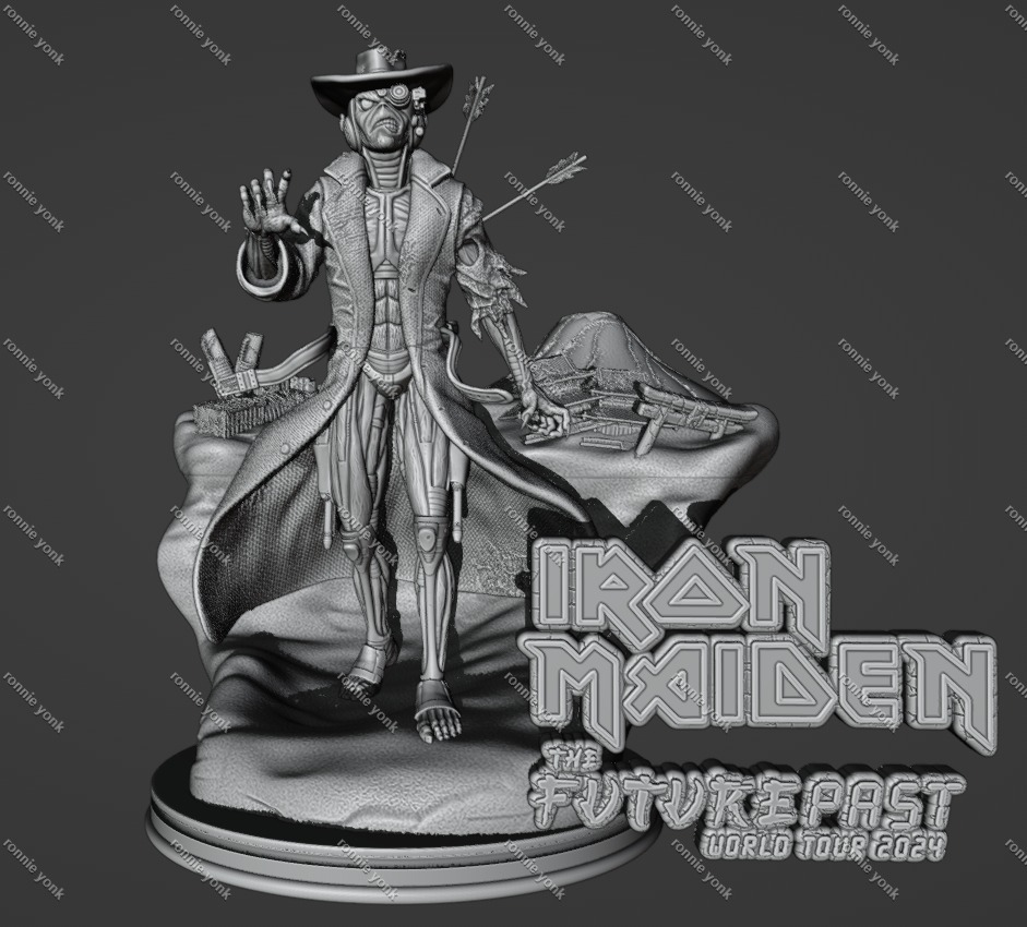 Eddie the Cyborg Cowboy - Iron Maiden 3D Print Model 3D print model_19