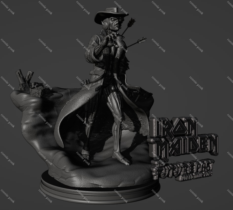 Eddie the Cyborg Cowboy - Iron Maiden 3D Print Model 3D print model_9