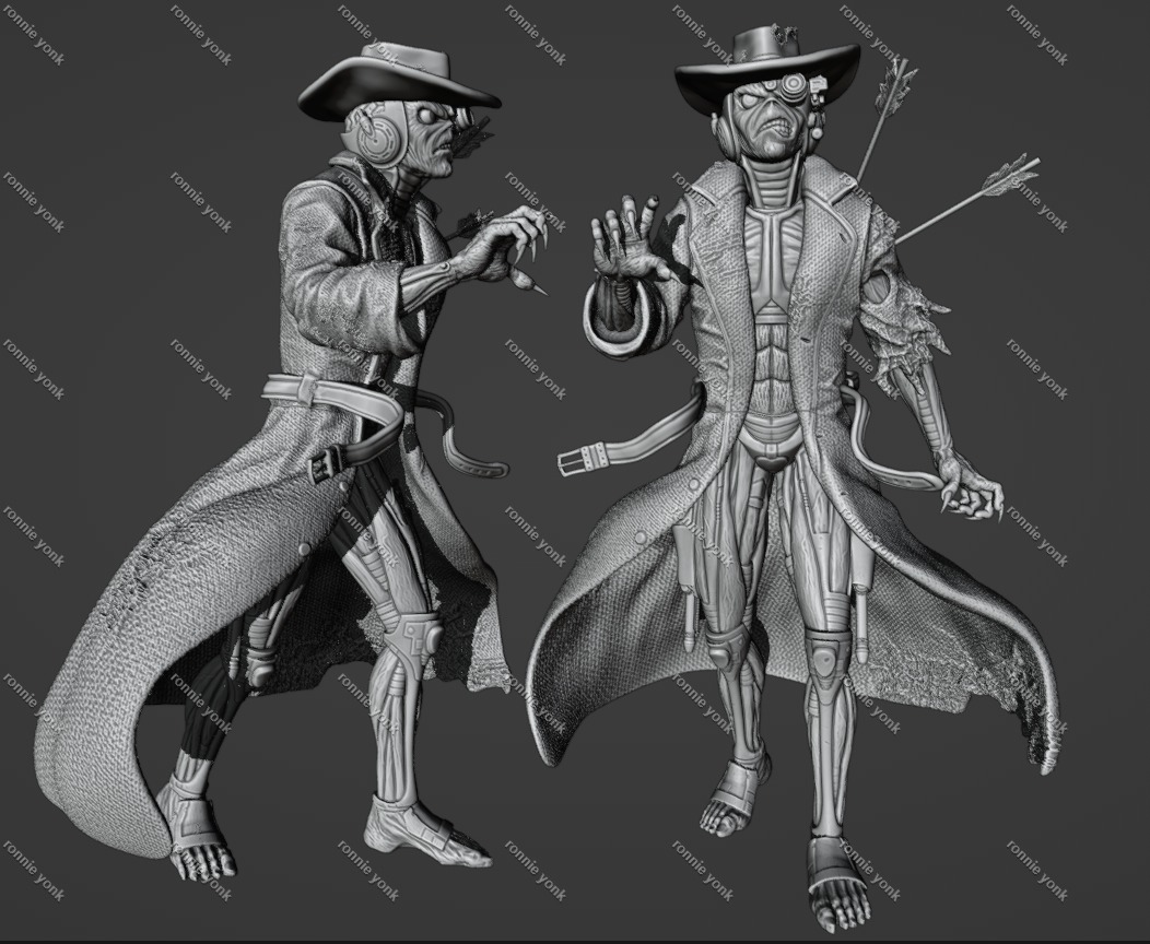 Eddie the Cyborg Cowboy - Iron Maiden 3D Print Model 3D print model_2