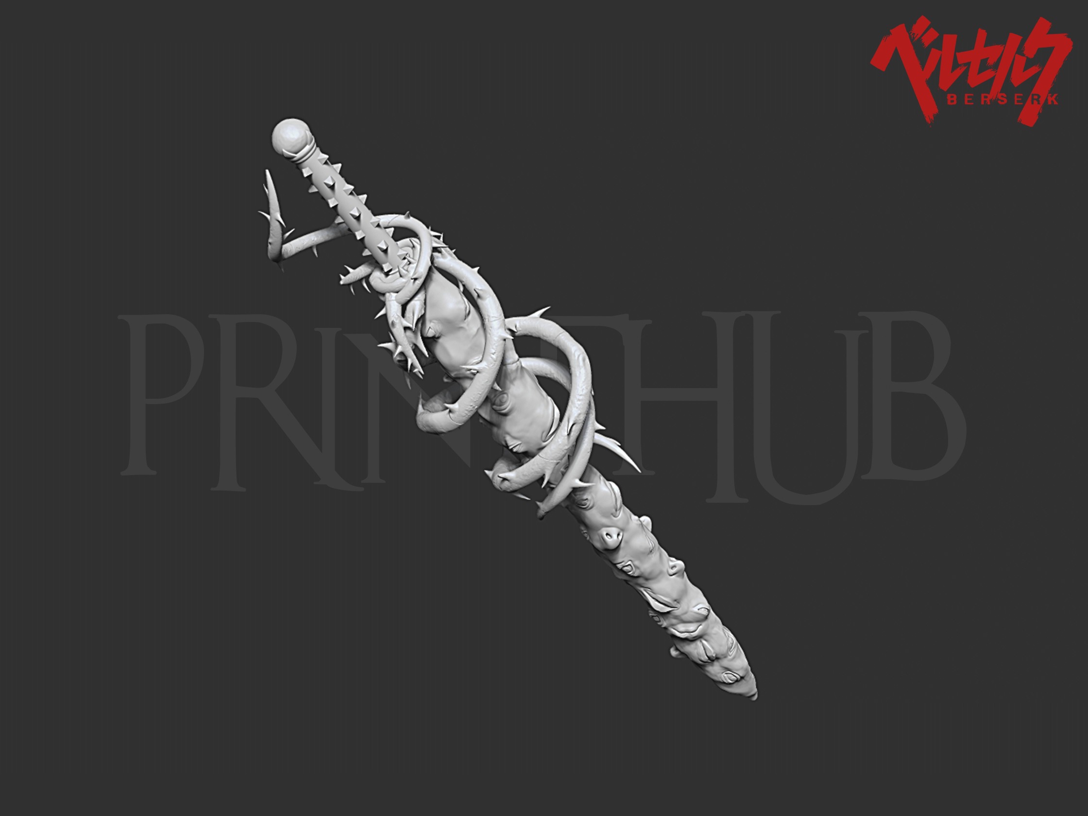 Skull Knight the Sword of Actuation from Berserk 3D print model_5