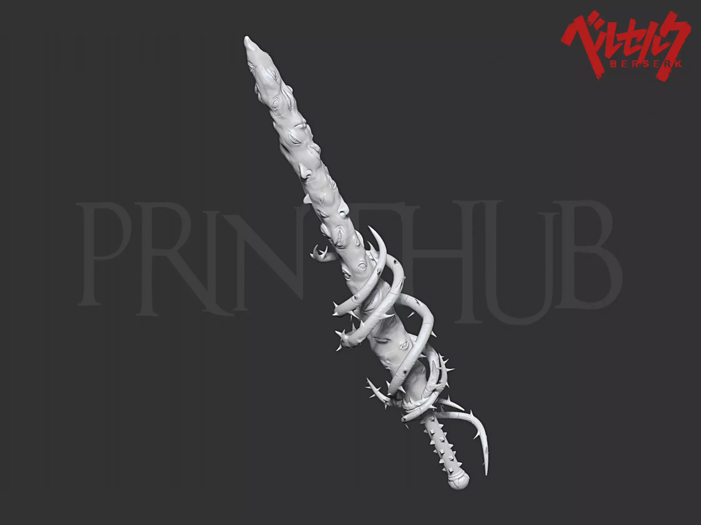 Skull Knight the Sword of Actuation from Berserk 3D print model_0