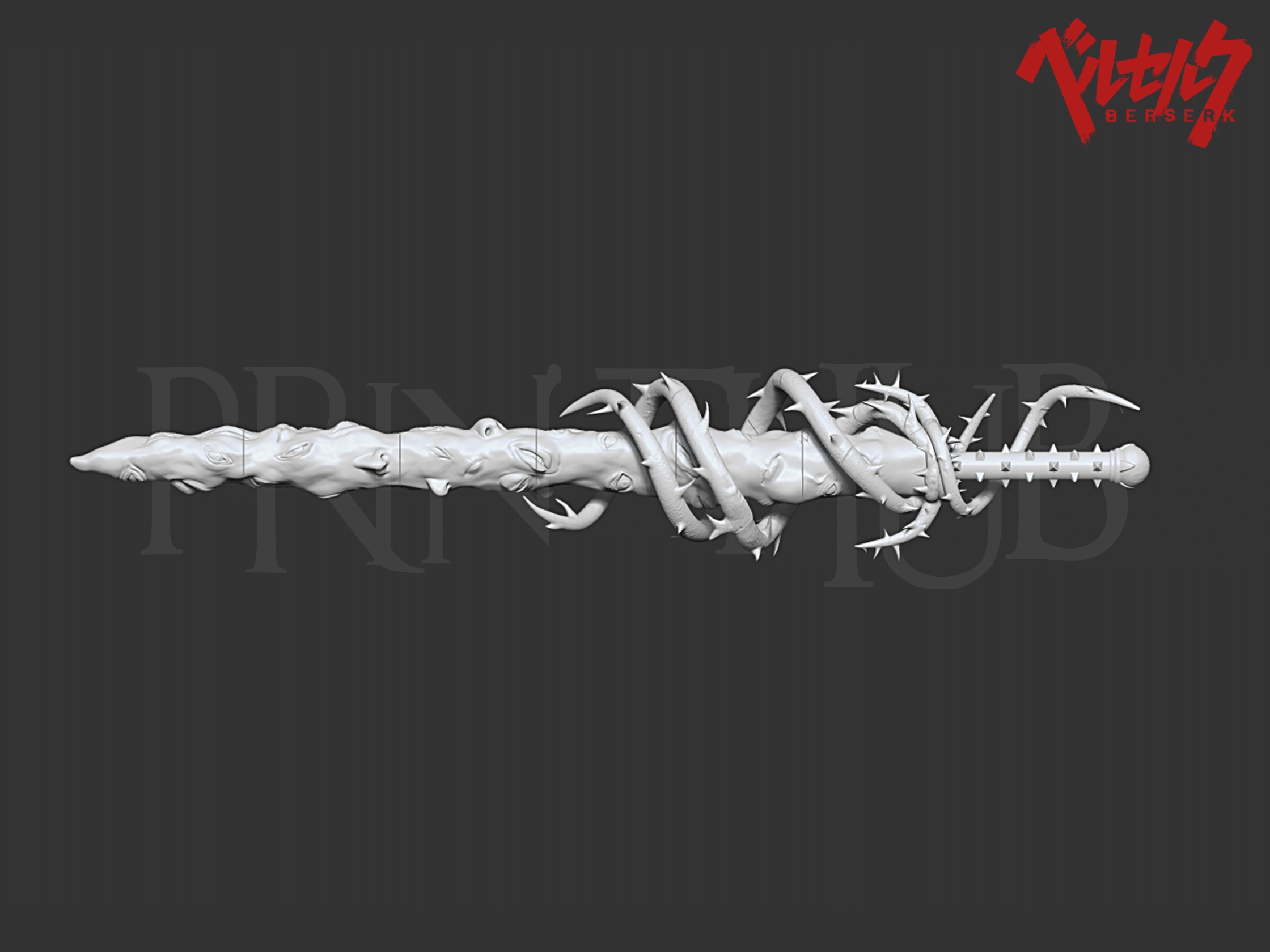 Skull Knight the Sword of Actuation from Berserk 3D print model_3