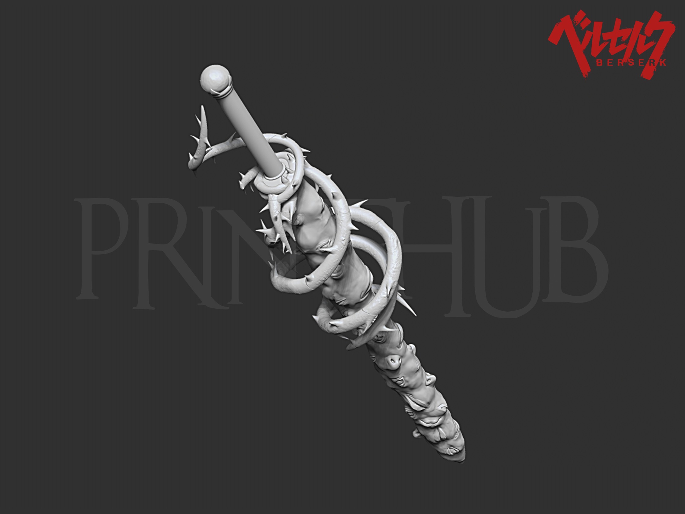 Skull Knight the Sword of Actuation from Berserk 3D print model_6