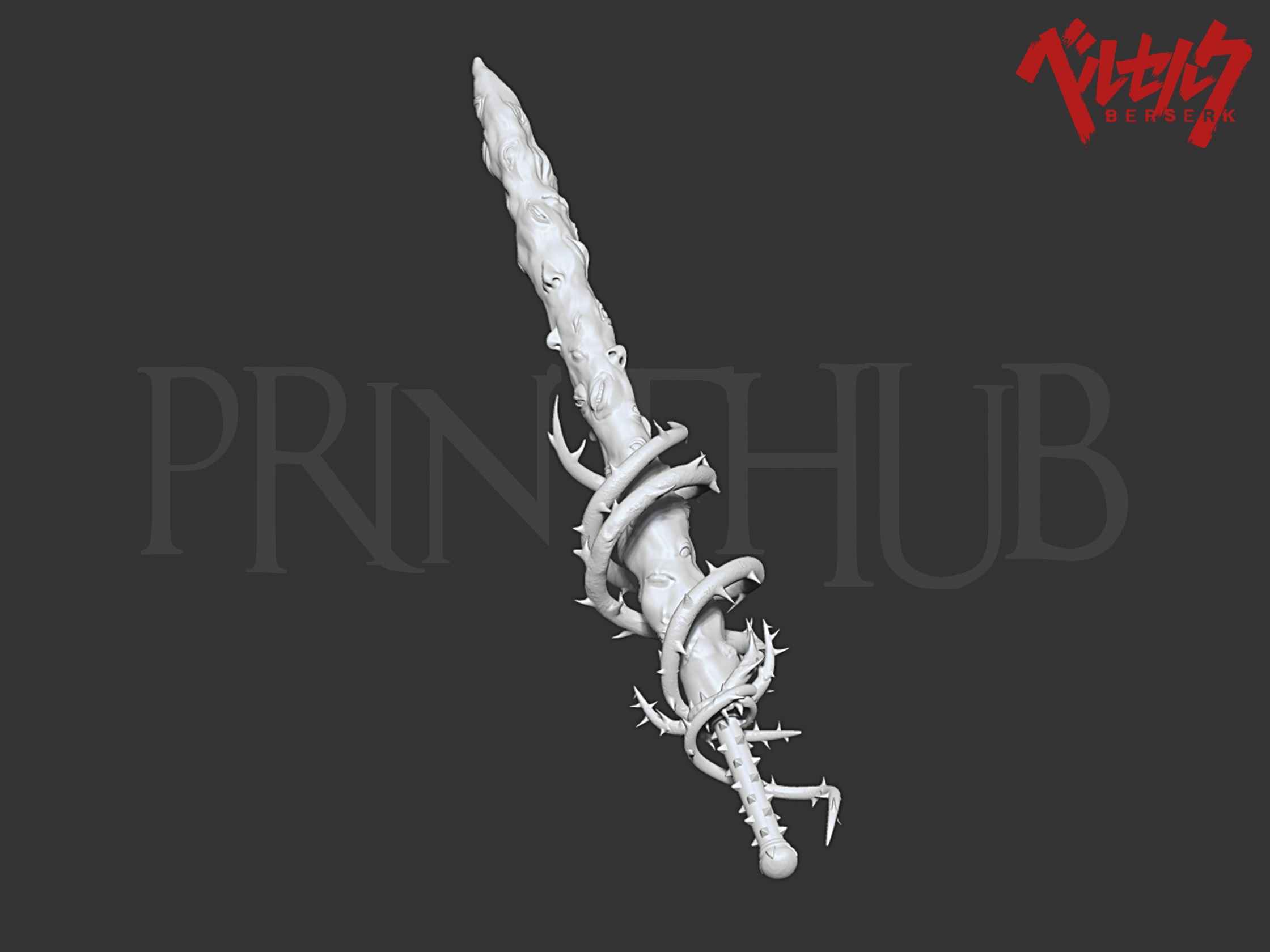 Skull Knight the Sword of Actuation from Berserk 3D print model_1