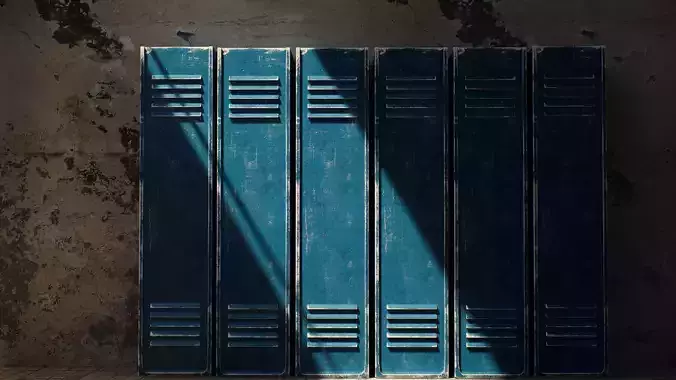 Realistic Locker 3D model