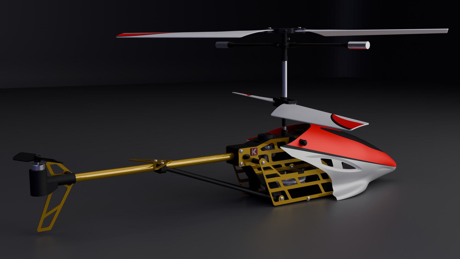 RC HELICOPTER 3D model_4