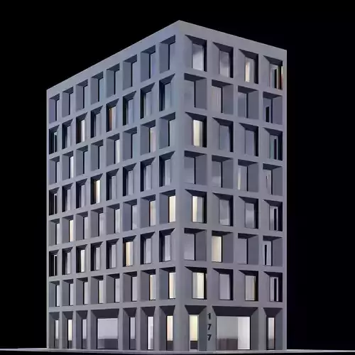 Modern building 4 3D model