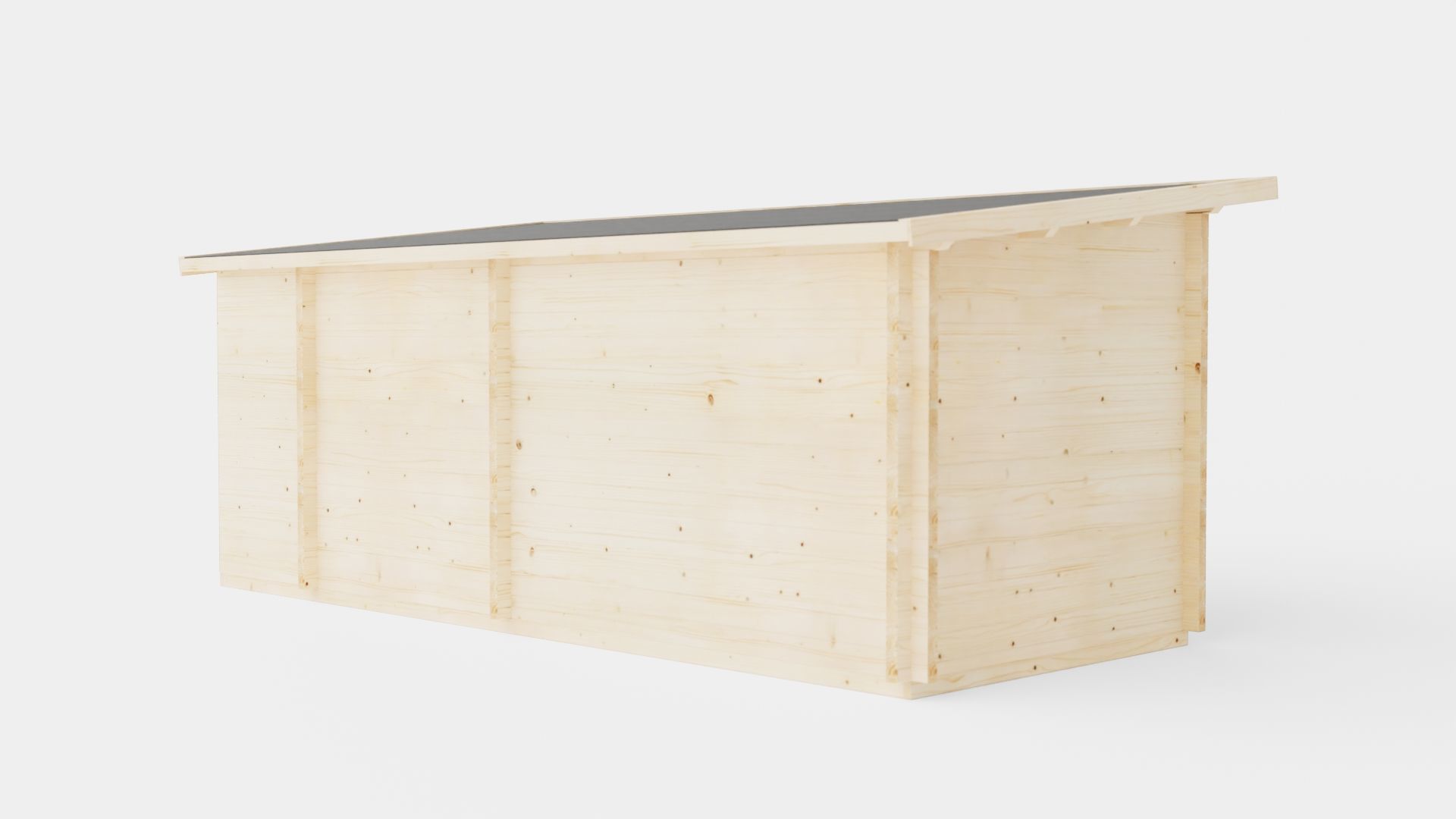 Sauna Wood Low-poly 3D model_3