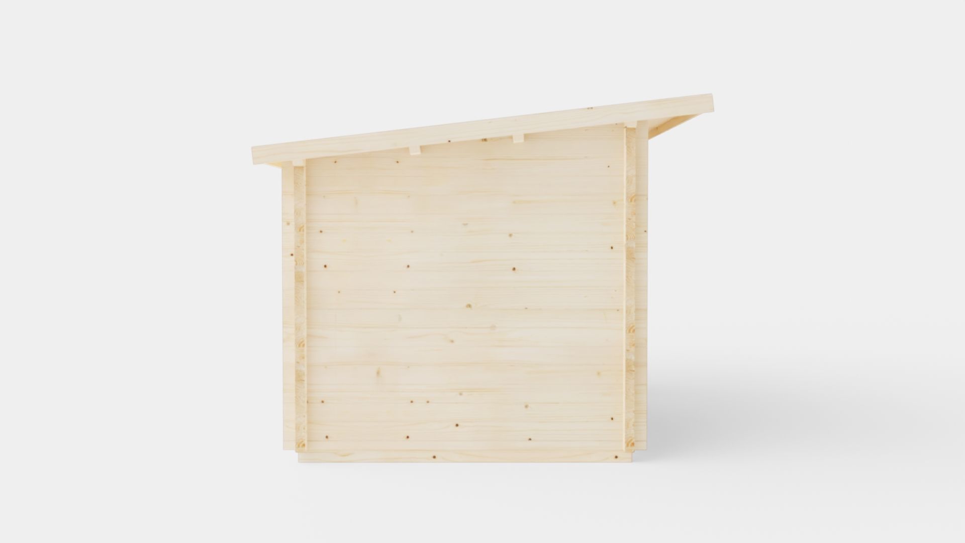 Sauna Wood Low-poly 3D model_2