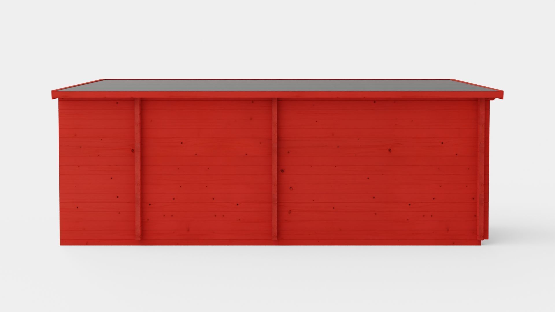 Sauna RedWhite Low-poly 3D model_4