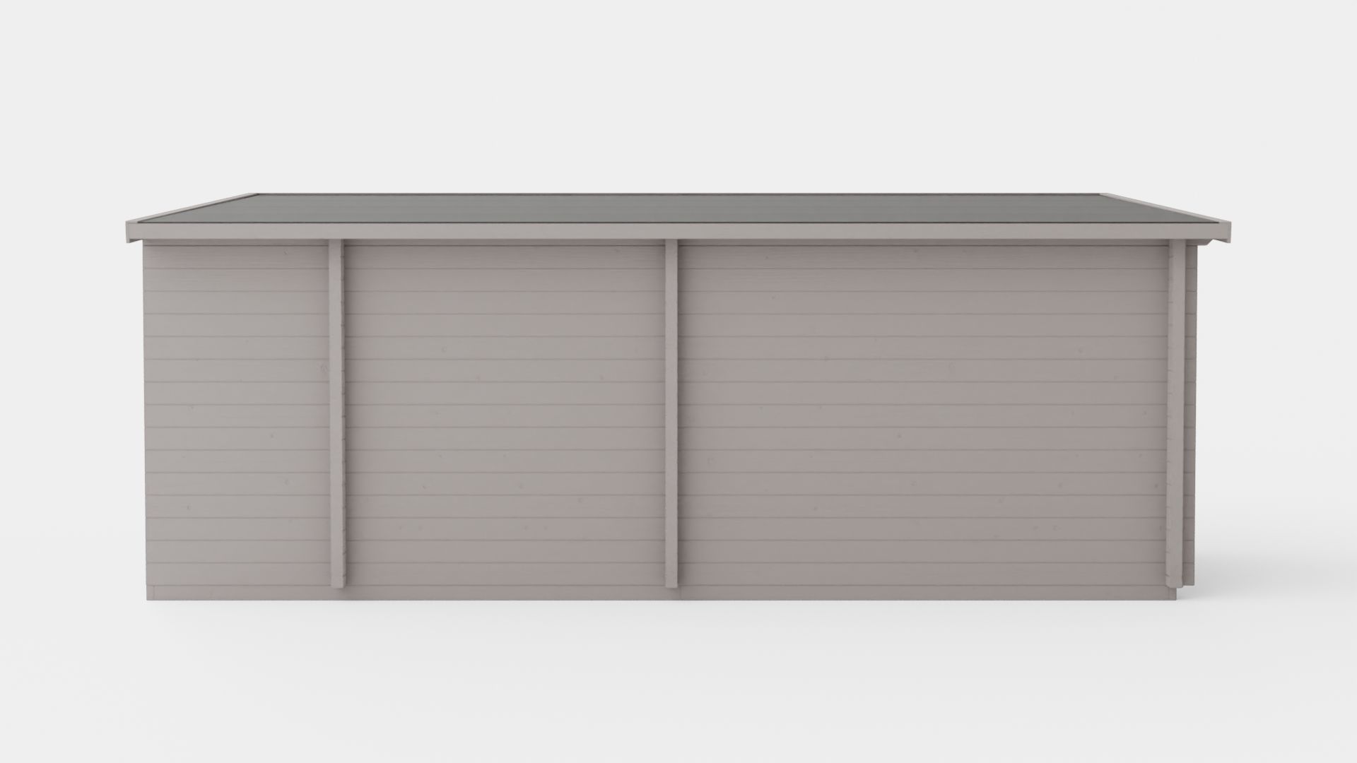 Sauna Dark Grey Low-poly 3D model_4