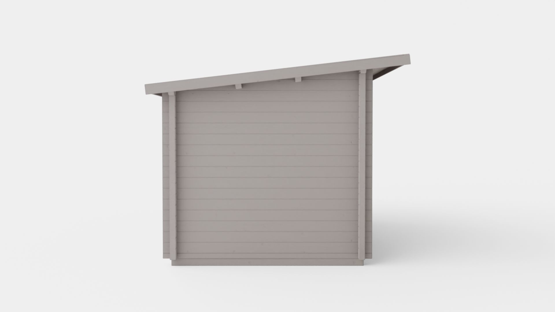 Sauna Dark Grey Low-poly 3D model_2