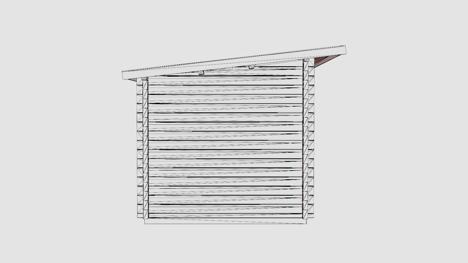Sauna Dark Grey Low-poly 3D model_8