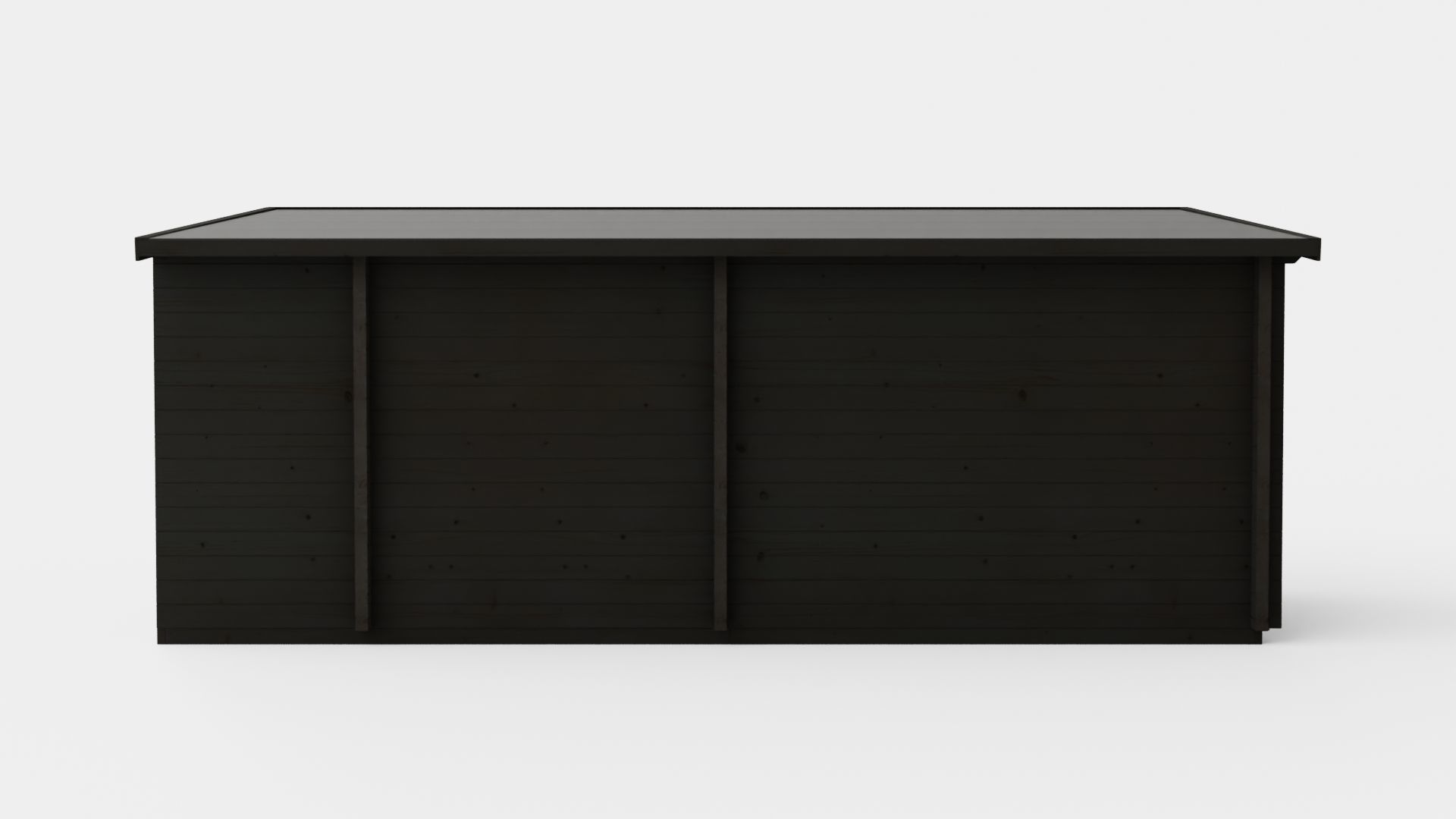 Sauna Black Low-poly 3D model_4