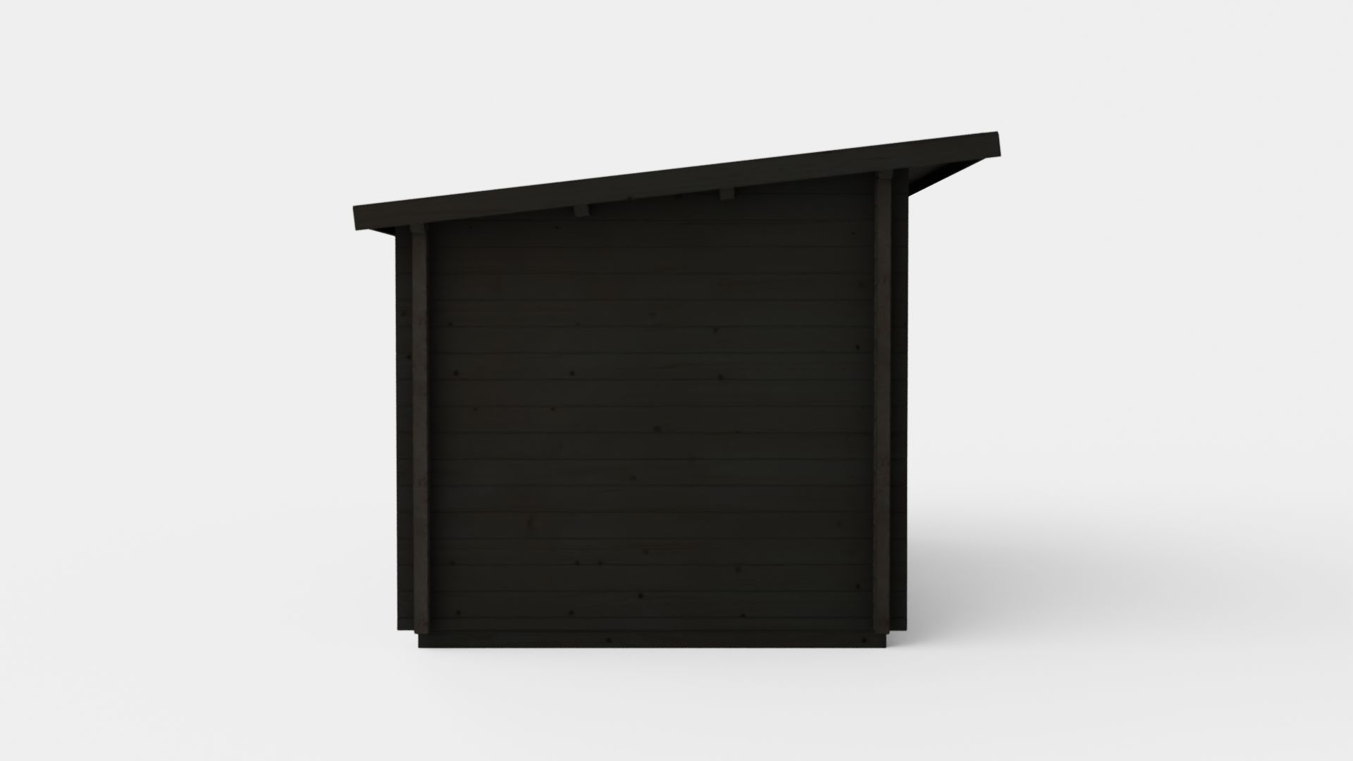 Sauna Black Low-poly 3D model_2