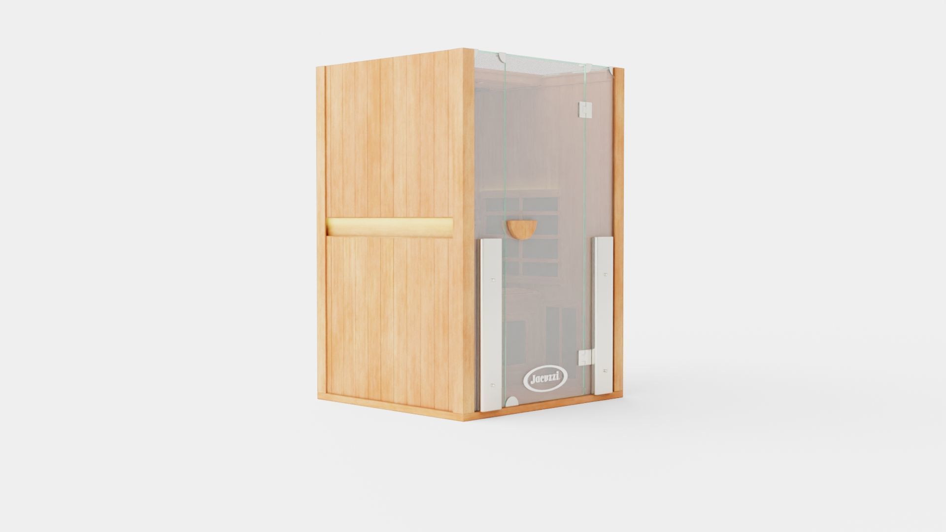 Sauna Low-poly 3D model_1