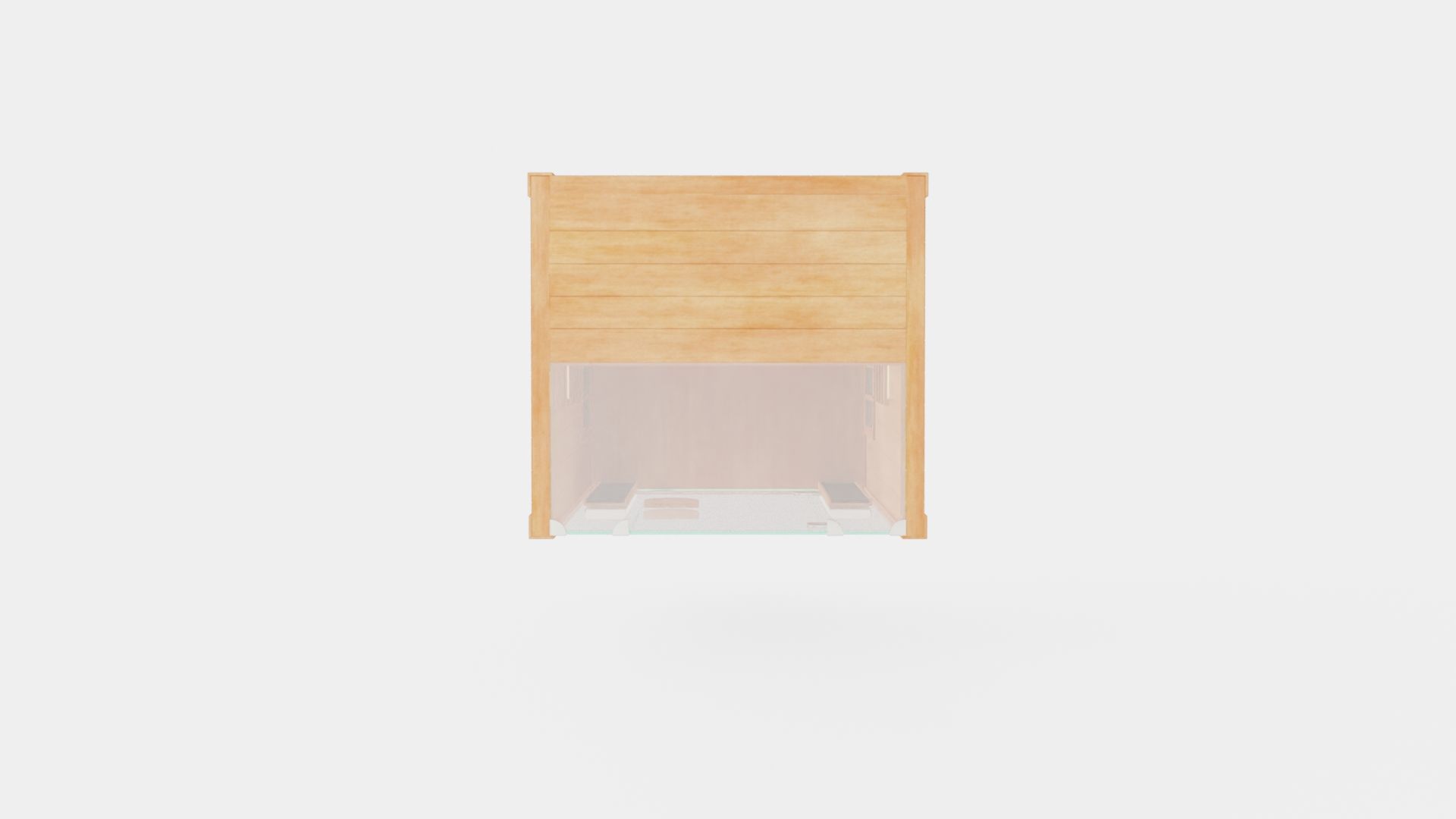 Sauna Low-poly 3D model_5