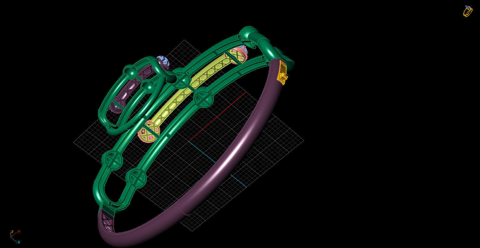 tiffany bileklik yuzuk 3D print model_6