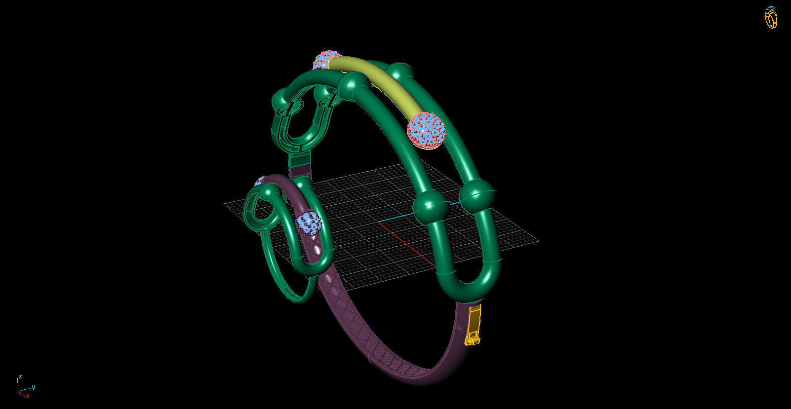 tiffany bileklik yuzuk 3D print model_7