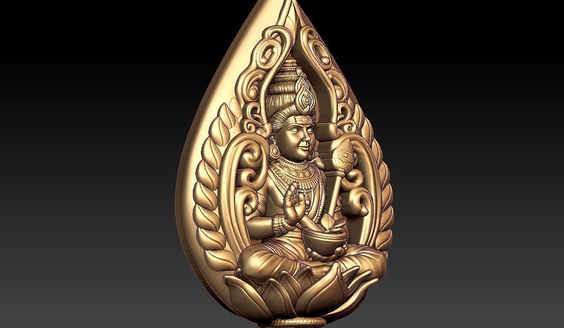 Lord Murgan Pendant 3D print model_3
