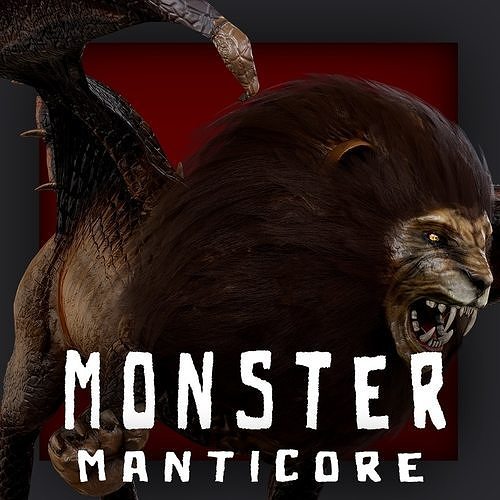 ManticorE Low-poly 3D model