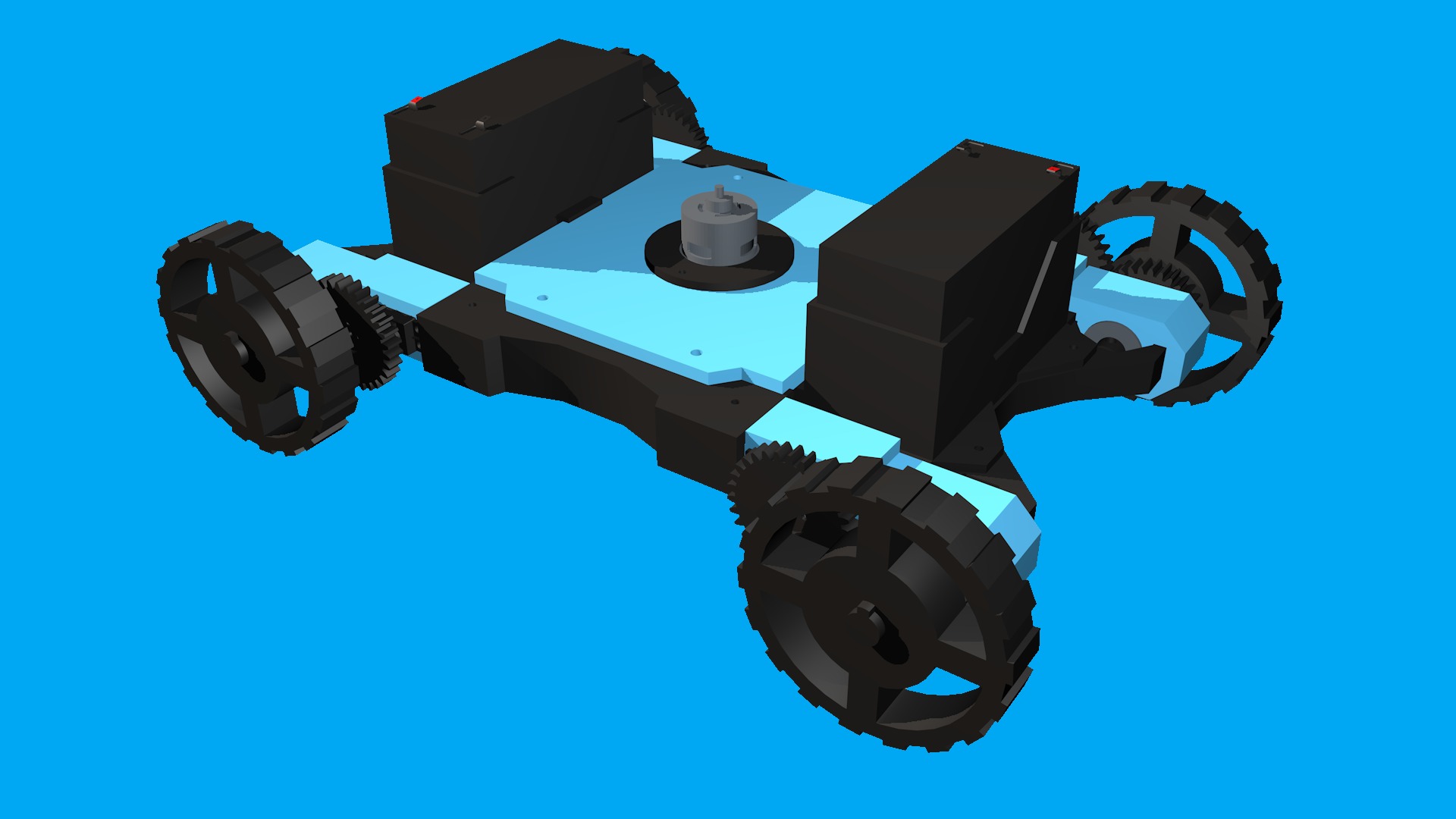 Lawnmower robot  3D print model_4