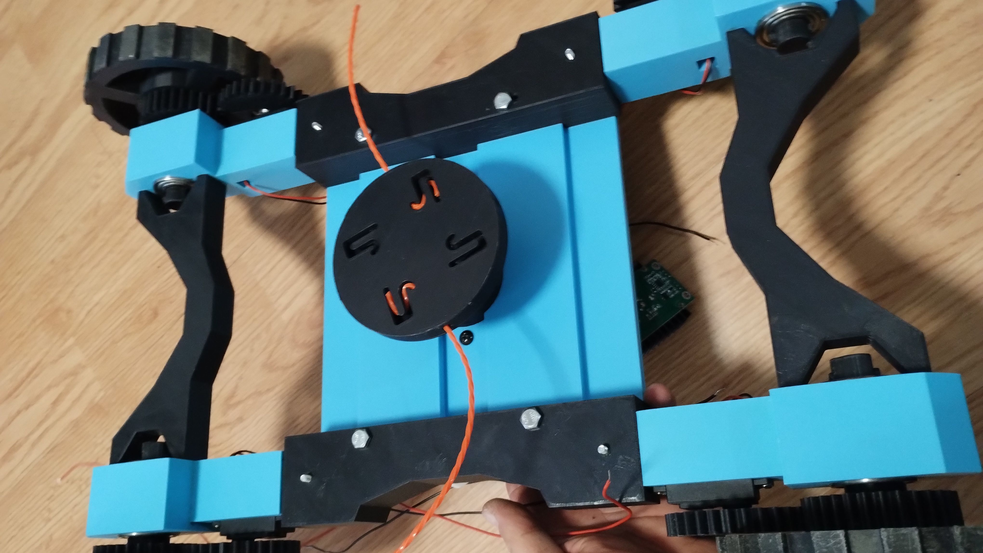 Lawnmower robot  3D print model_3