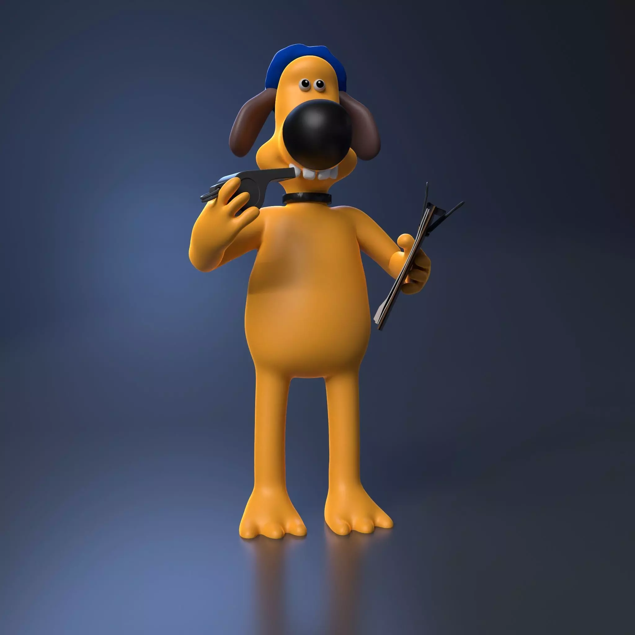 Bitzer the dog 3D print model