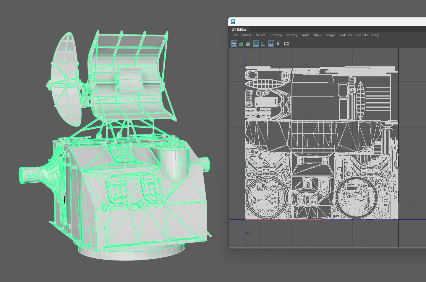 Battleship Gun Fire Control System Director Low-poly 3D model_13