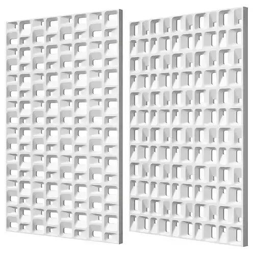 Gesso 3D gypsum block 3D model