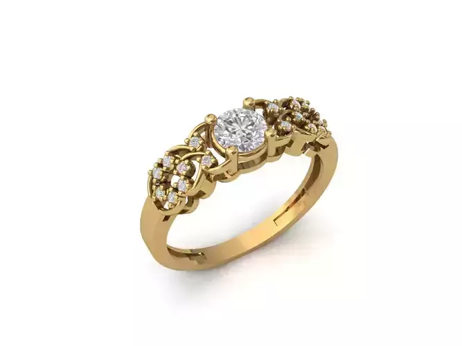 Rings for Women Womens Rings Stone Ring Ready STL 3DM Models 