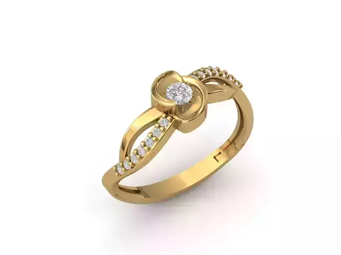 Rings for Women Womens Rings Stone Ring Ready STL 3DM Models 