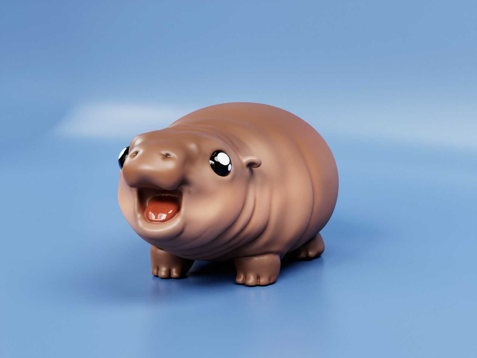 Moo Deng - Cute Baby Hippo  3D print model_2