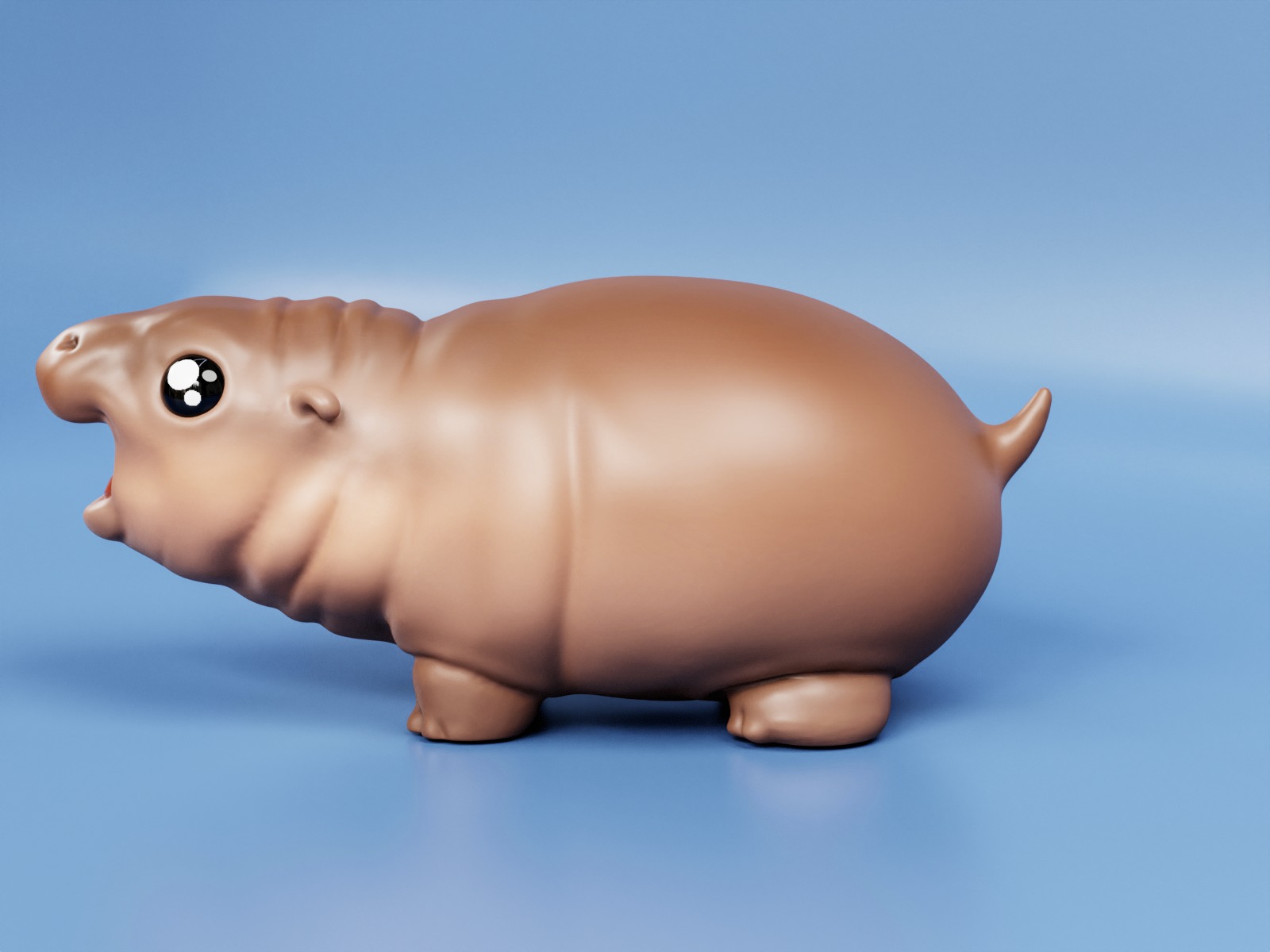 Moo Deng - Cute Baby Hippo  3D print model_1