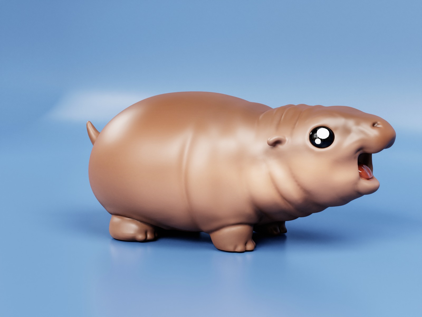 Moo Deng - Cute Baby Hippo  3D print model_5