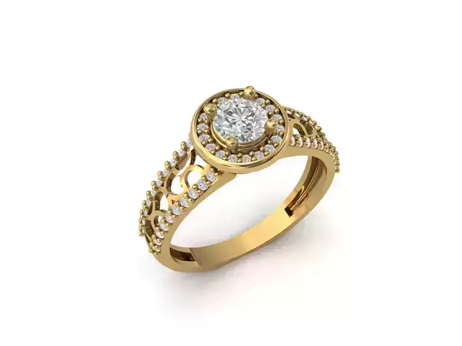 Rings for Women Womens Rings Stone Ring Ready STL 3DM Models 