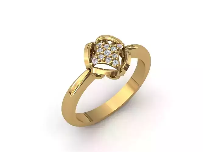 Rings for Women Womens Rings Stone Ring Ready STL 3DM Models 