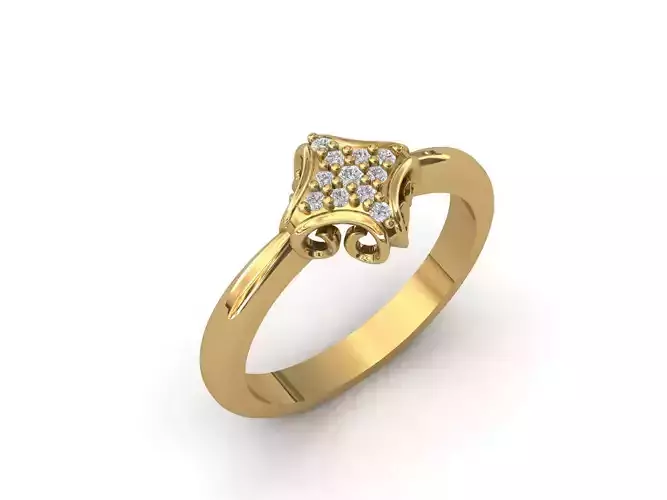 Rings for Women Womens Rings Stone Ring Ready STL 3DM Models 