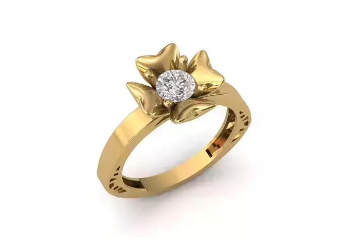 Rings for Women Womens Rings Stone Ring Ready STL 3DM Models 
