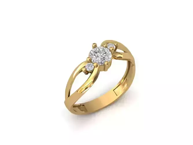 Rings for Women Womens Rings Stone Ring Ready STL 3DM Models 